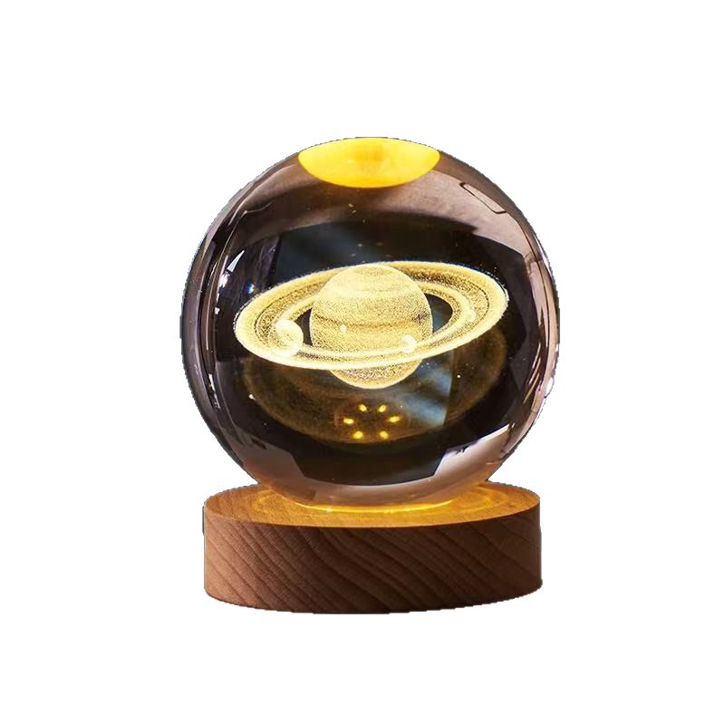 Estrella de noche lámpara de cristal bola de regalo de cumpleaños creativo para chicas para enviar a amigos de clase significativos novio decoración de mesa