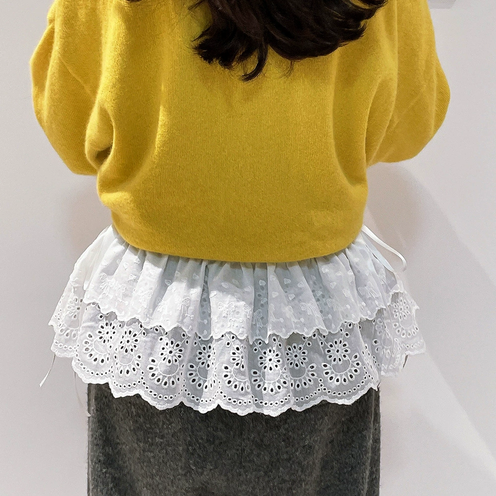 Южная Корея Донгдэмун 100% хлопчатобумажная вышивка с выдолбленными двойными ремешками с пердентными занавесками