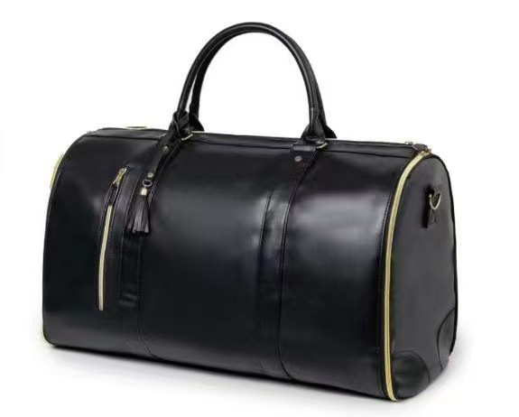 24 bolsas de moda transfronterizas nuevas bolsas de trajes plegables para hombres y mujeres bolsas de viaje multifuncionales portátiles bolsas de viaje de almacenamiento PU