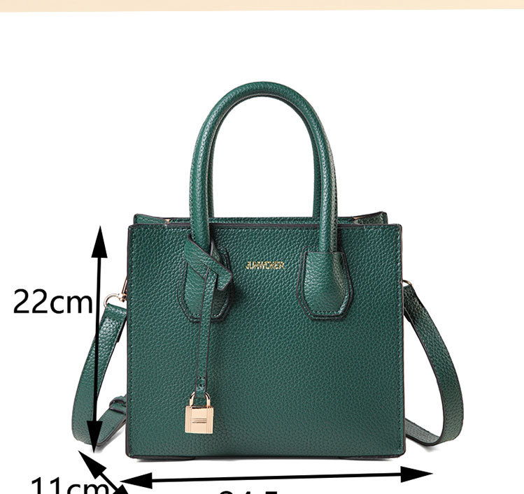 Women's Medium Pu Leather Solid Color Vintage Style Zipper Handbag display picture 9