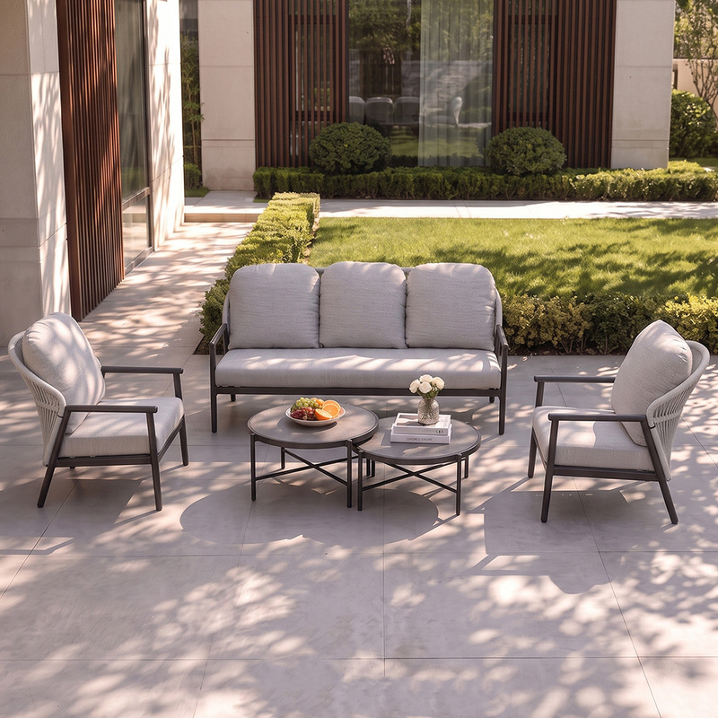 Outdoor Sofa Villa Hotel Courtyard Garden Rattan Chair Open-Air Leisure Waterproof Outdoor Terrace Rattan Sofa Set Outdoor Sofa Villa Hotel Courtyard Garden Rattan Chair Open-Air Leisure Waterproof Outdoor Terrace Rattan Sofa Set