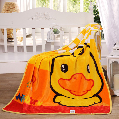 New children's blanket thickened cloud blanket single layer double layer sherpa positioning cartoon blanket baby blanket toddler lunch blanket