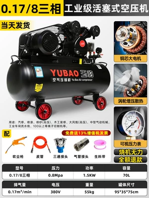 small 220V spray paint air – Hava kompressorları - full-copper-15kw-two-cylinder-0178-three-phase