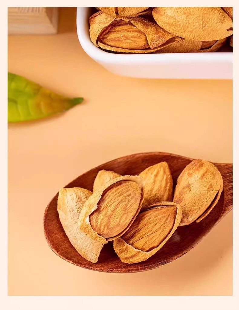 Canned Almond Kernels 250g Hand Shelled Sweet Apricot Nuts Ready to Eat Snack key features