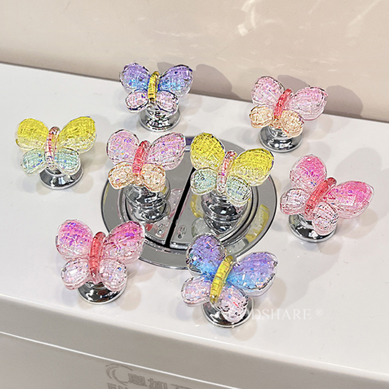 Toilet Press Cute Cartoon High-Value Toilet Flush Button Long Manicure Nail Special Auxiliary Tool