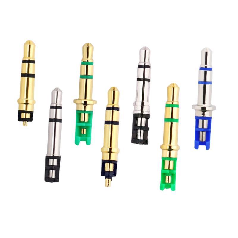 批发3.5四极插板式耳机插头焊线式dc插头 PCB板音频3.5三级四级