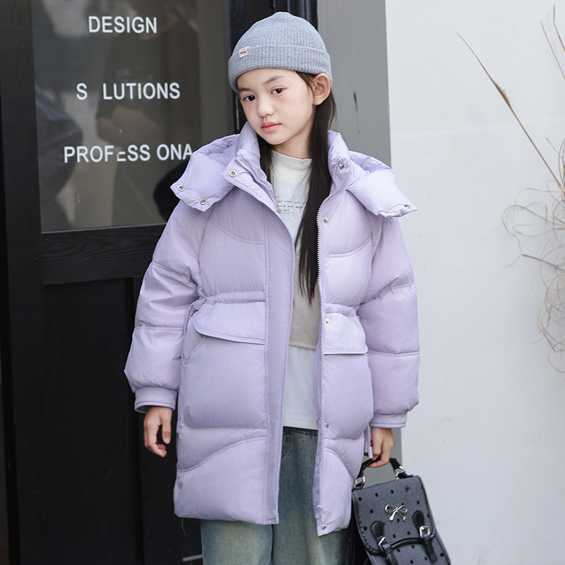 巴拉巴拉2025秋冬韩版羽绒服女童中大童外套运动风保暖时安特踏步