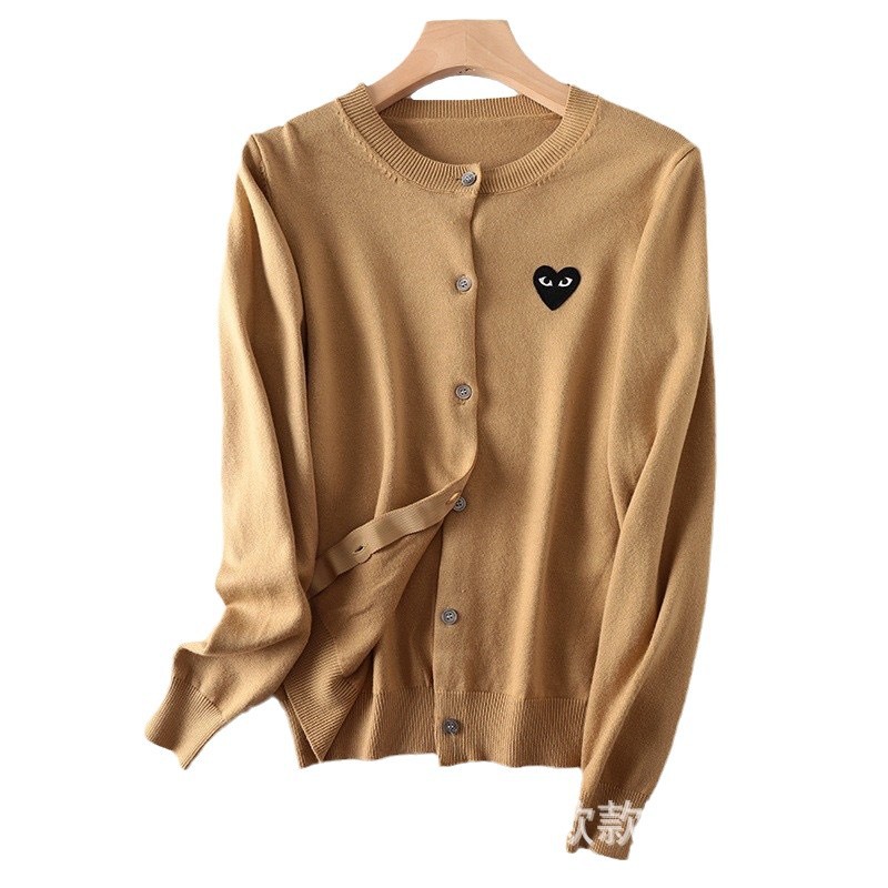 日本のニットセーター、川久保田風セーター、カーディガン、カップル・親子お揃い、メンズゆったりハート柄ウールセーター、保陵風インナー