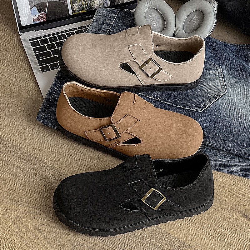 Zapatos de hombre de la marca de moda, zapatos de verano de los hombres, nuevos estilos explosivos, suelas suaves, pies no cansados, zapatos de guisantes, zapatillas