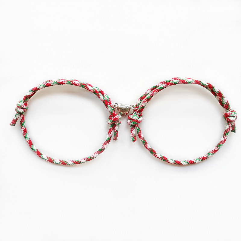 Bracelets magnétiques de noël pour couples et amis_voghion.com