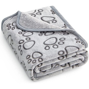 Amazon Cross-border Explosions Pet Blanket Dog Thickened Paw Warm Blanket Cat Mat Four Seasons Kennel Mat