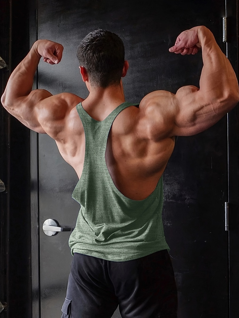 Men's Fitness Vest Loose Sleeveless Top For Sports Running Basketball Training_viptrois.com