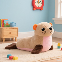 趴姿毛绒玩偶海狮玩具工厂直供毛绒玩具定制卡通周边来图来样定做