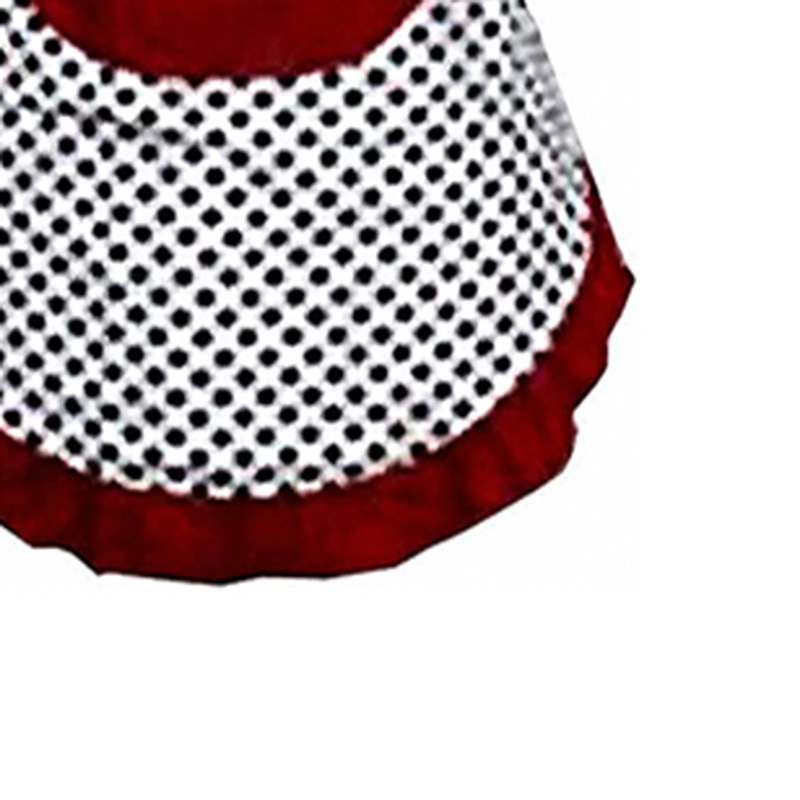 可爱女士圆点性感帆布趣味围裙餐厅厨房围裙