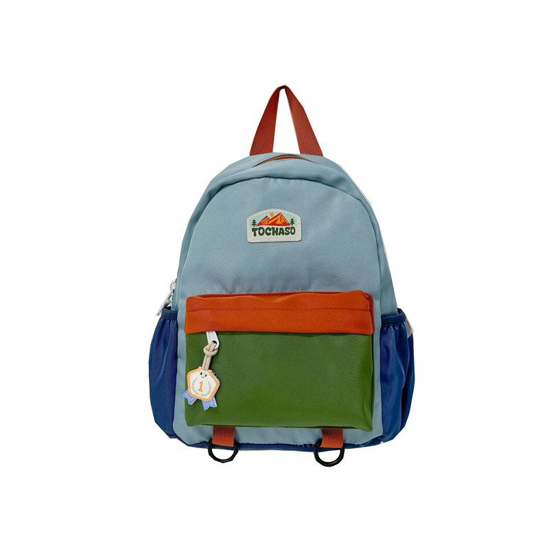 Mochila escolar de jardín de infantes para estudiantes de escuela primaria Mochila de color de contraste de moda coreana nueva mochila para niños de gran capacidad marea