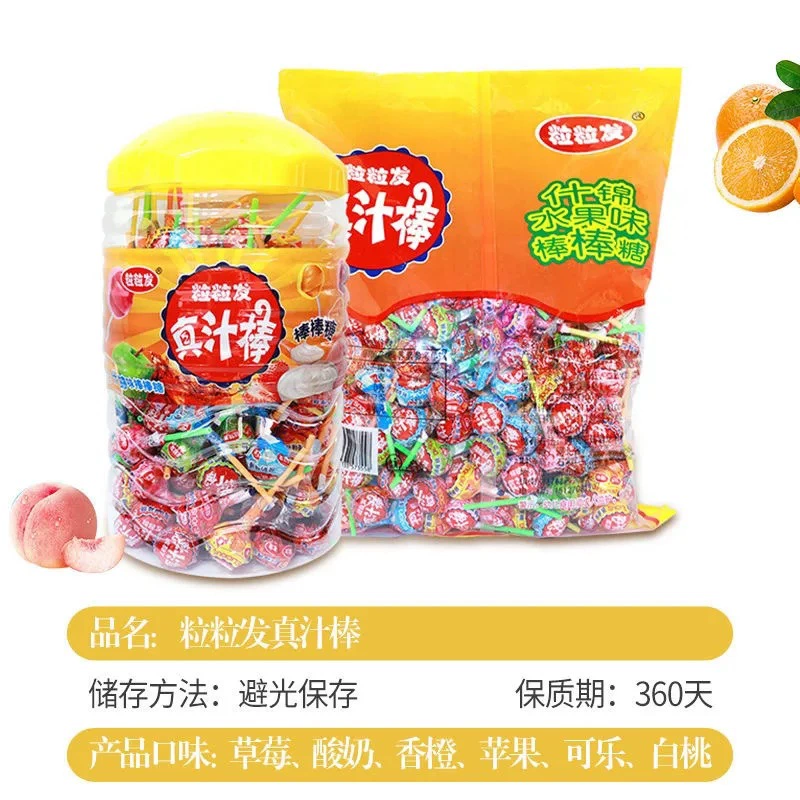 Real juice stick фруктовый вкус закуски баррель свадебный букет конфета оптом леденец-награды студентам