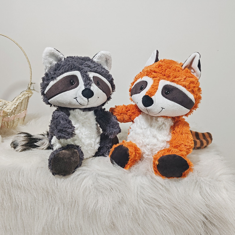 Racon juguetes de peluche lindos abrazos osos muñecas niñas dormir en la cama almohada súper lindo animal de cola grande transfronterizo