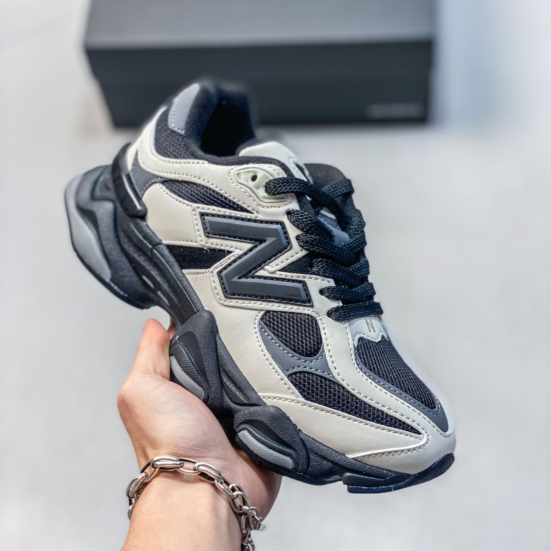 Pure original NB9060 retrógrado zapatos de zapatos de papá cómodos de amortiguación universal para hombres y mujeres zapatos deportivos de viaje y ocio