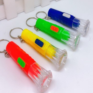 Mini flashlight led portable small flashlight children push scan code prize luminous toy stall supply wholesale