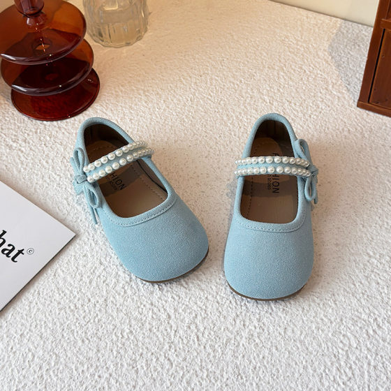 Girls' Leather Shoes Children's Soft-soled Single-layer Shoes 2025 Spring and Autumn Little Girl's Princess Shoes Big Children's Performance Dance Shoes