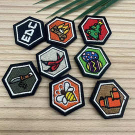 海客户外沙滩度假野营士气章STAYRAD魔术贴刺绣贴饰立体刺绣徽章