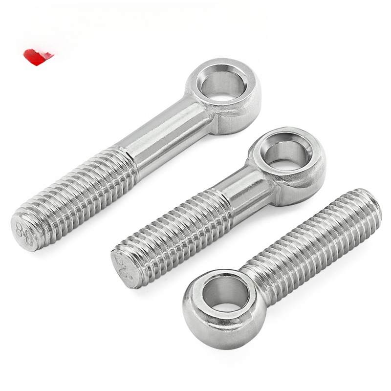 304不锈钢活节螺丝鱼眼螺栓活接螺杆吊环螺丝带孔螺栓M5M6M8M1020
