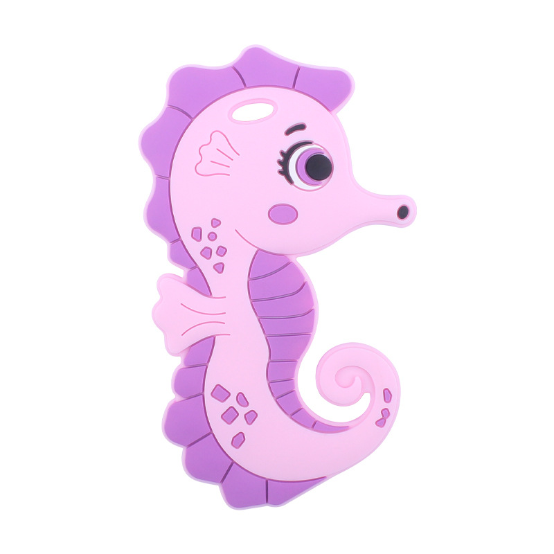 Nuevo bebé suministros de dibujos animados haima mordedor calmante bebé creativo silicona mordedura molar mordedor juguete