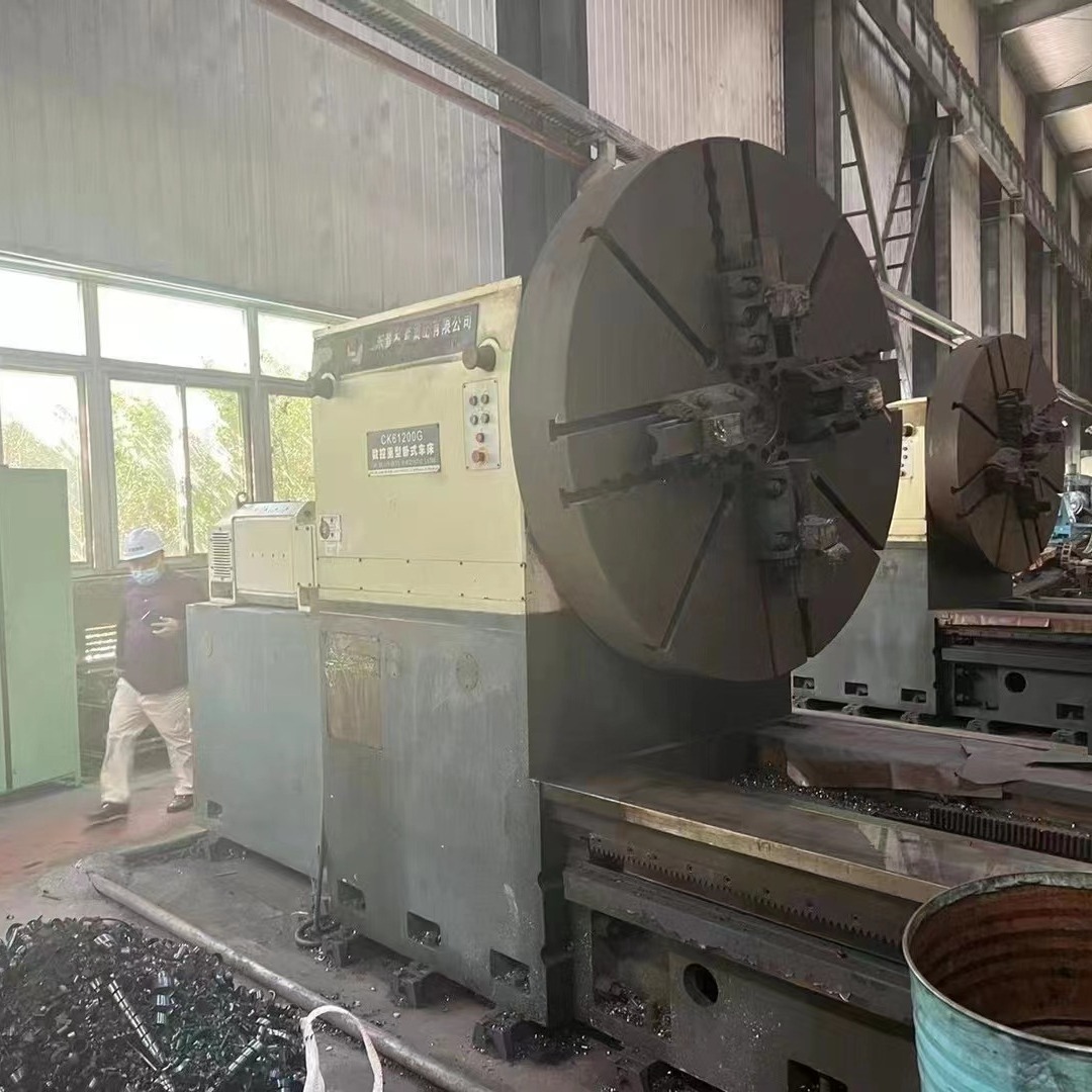 处理二手普利森CK61200Gx5米数控卧式车床镶刚导轨