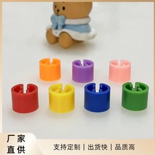 定制塑料尺码圈字母数字尺码标三面两面印字圆形衣架尺码扣尺码夹