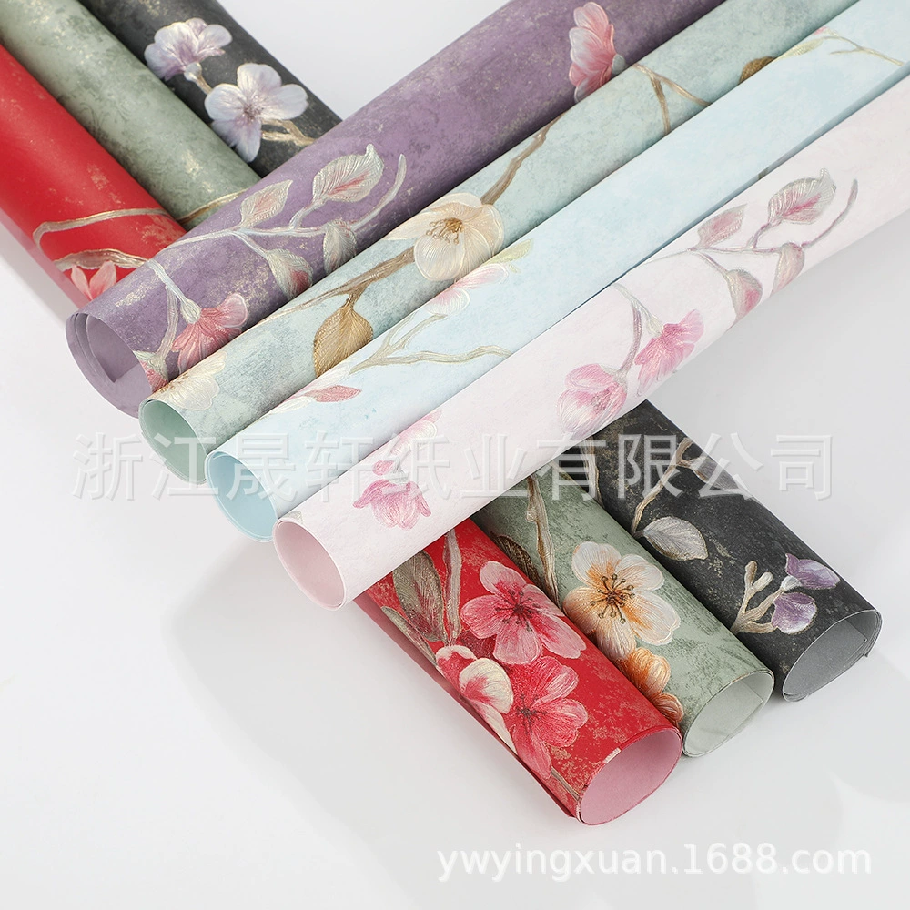 Продвинутая тисненая бумага, художественная бумага для горячего тиснения, оберточная бумага для цветов, цветочная бумага, специальная бумага, тисненая бумага, упаковочный материал, сделай сам
