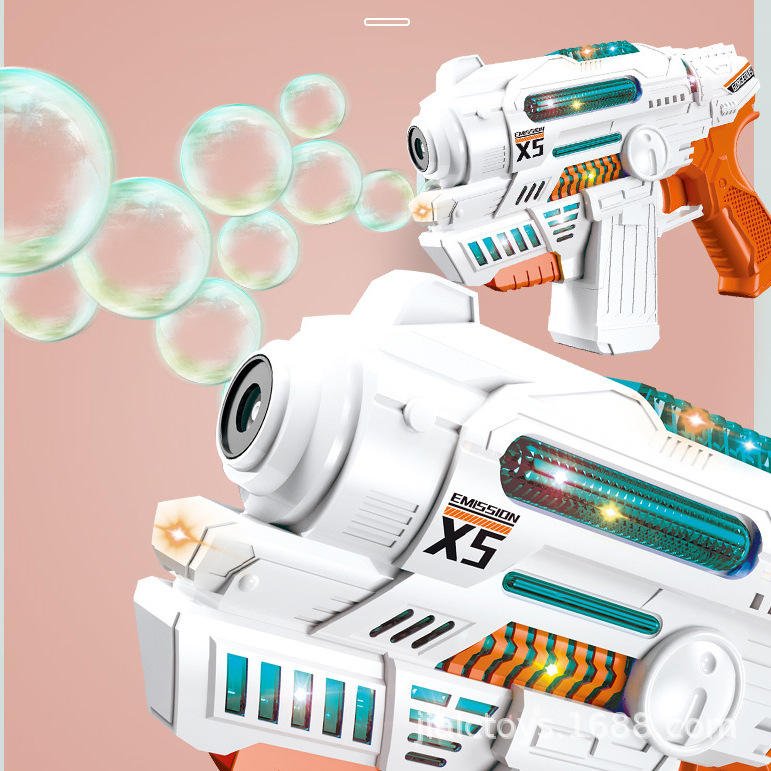 泡泡机电动风扇泡泡枪儿童全自动吹泡泡相机发光音乐玩具跨境户外