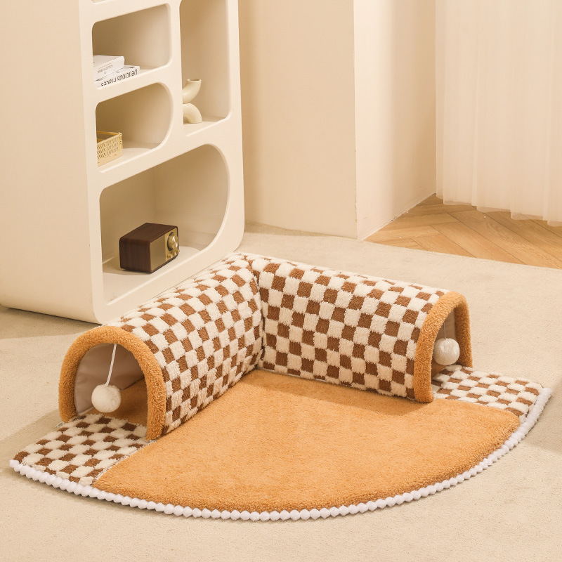 Túnel de la casa para gatos Four Seasons Universal Desmontable y lavable Casa para gatos cerrada para gatos jugando y durmiendo