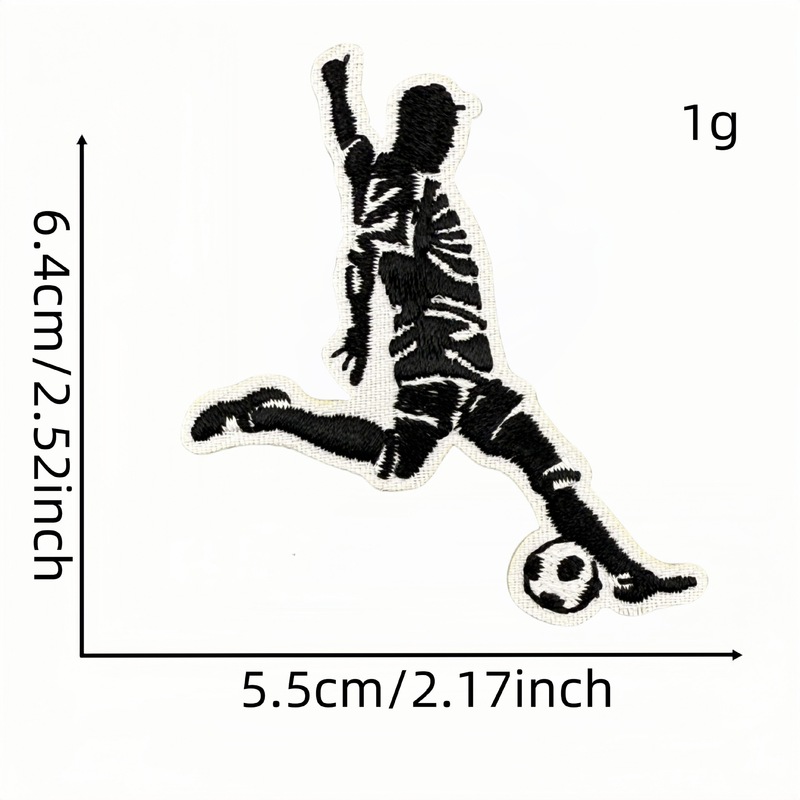新しい漫画サッカースポーツ刺繍布ステッカーカラー落書きパッチコンピュータ刺繍衣類アクセサリー在庫卸売|undefined