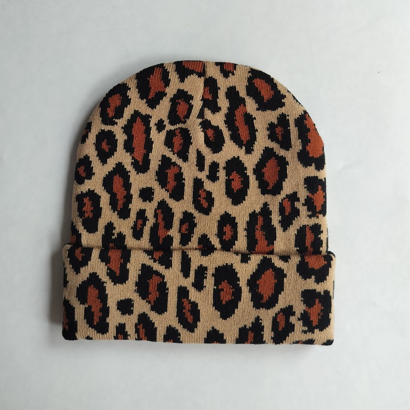 Gorro de Punto Jacquard de Acrílico Térmico, Cortavientos y Plegable para Exteriores e Invierno