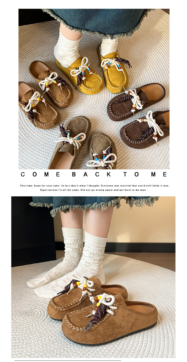 Pantofole donna comode con perline e suola spessa da casa_voghion.com