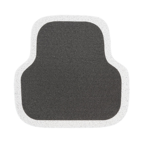 General car floor mats, simple silk circle white edge car anti-slip, wear-resistant and anti-dirty mats, car seat floor mats wholesale
