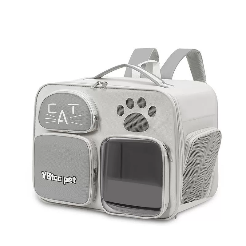 Рюкзак для кошек большой вместимости, дышащий рюкзак для домашних животных, портативная сумка для выхода на улицу.