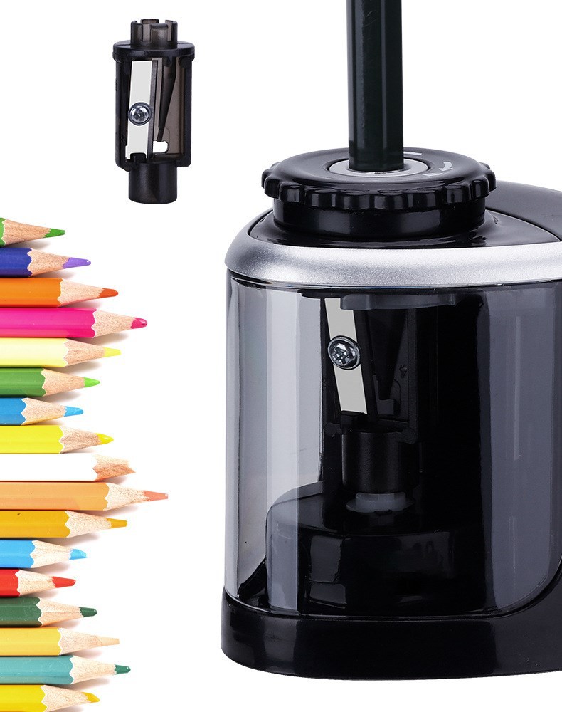 Creative Portable Solid Color Electric Pencil Sharpener Student Stationery Wholesale display picture 5