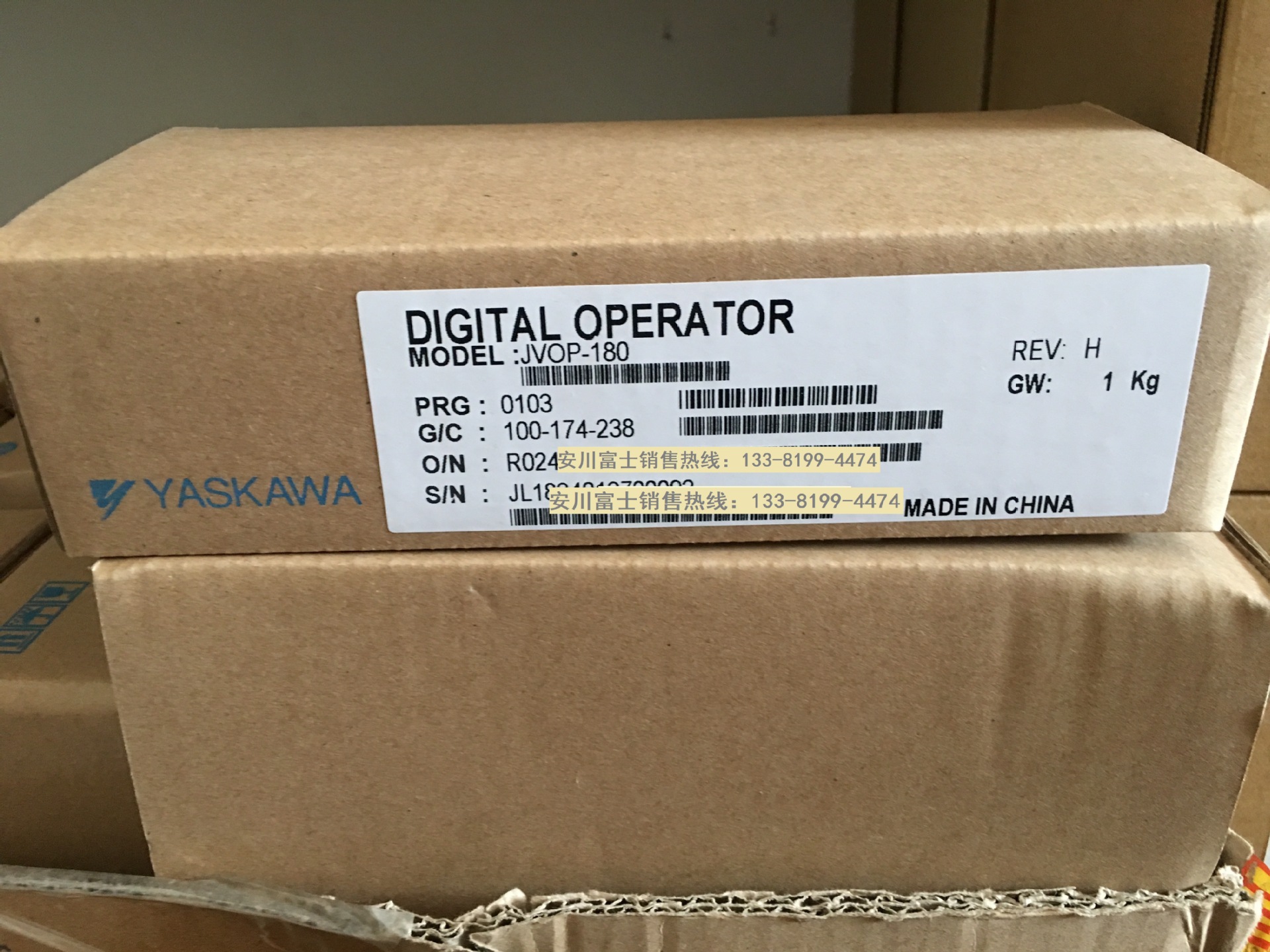 安川变频器液晶显示中文操作面板 JVOP-180 全新原装保修一年