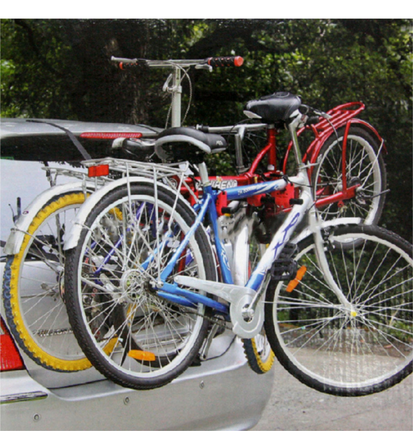 Car-Mounted Bicycle Rack Car Tail-Mounted Universal Foldable Metal Trunk Rack Bicycle Rack