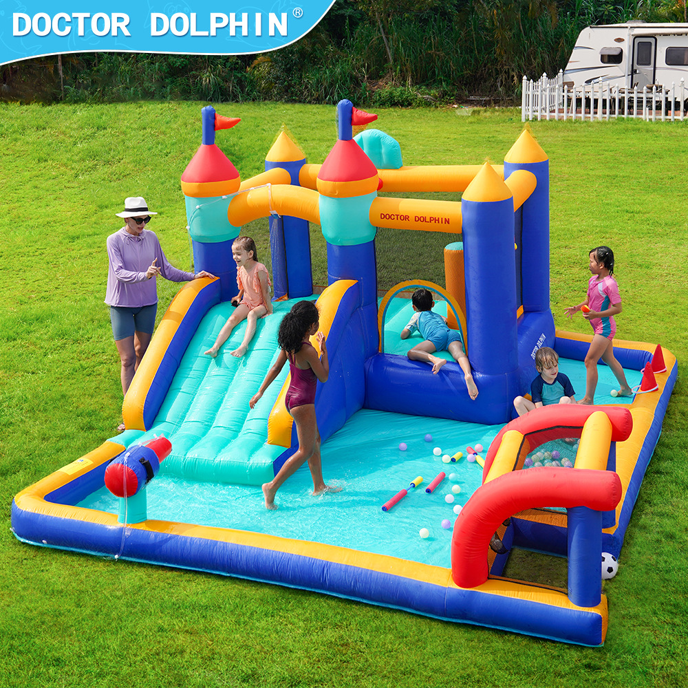 Doctor Dolphin | Castillo inflable para niños pequeño hogar paraíso para niños pequeño hogar castillo inflable hogar