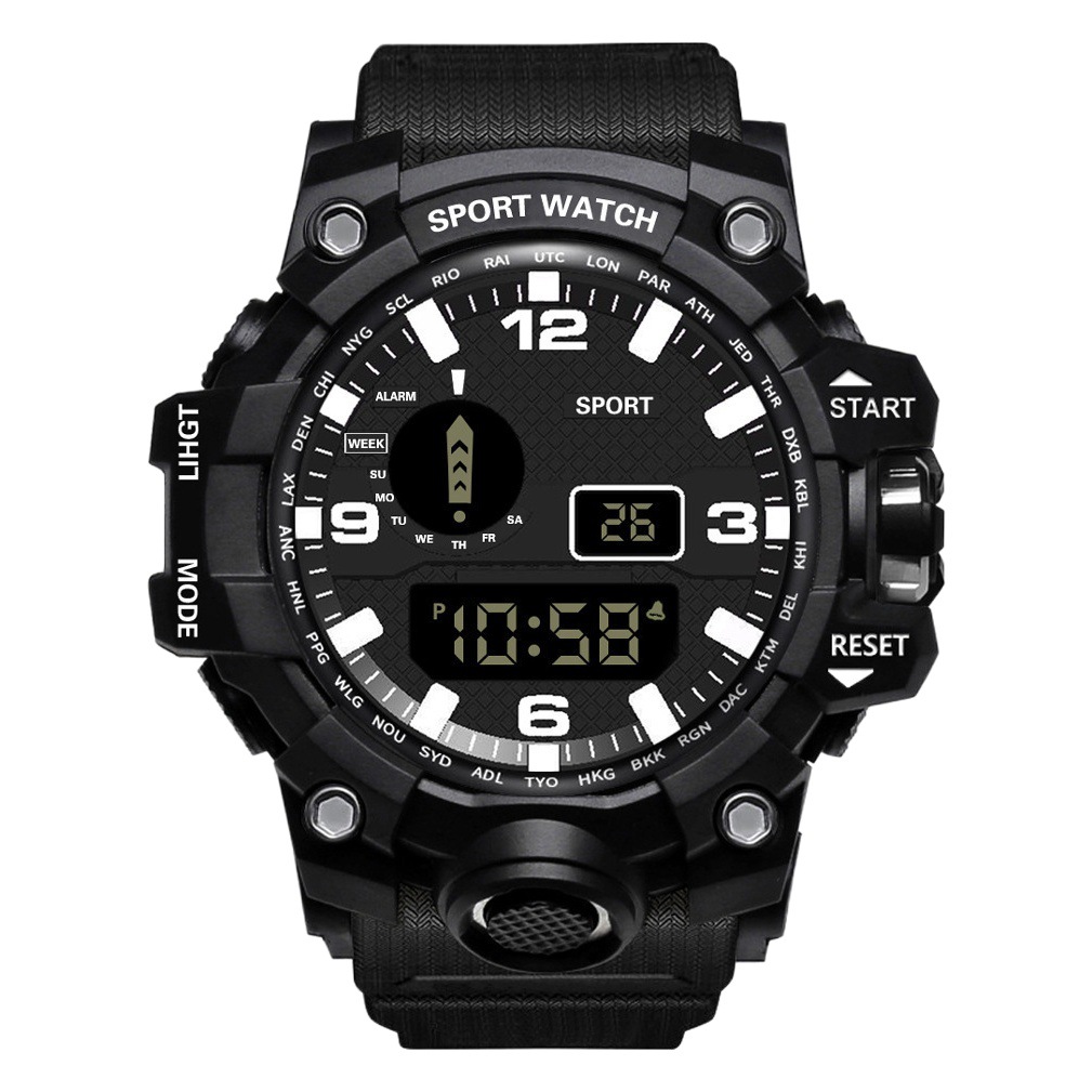 Comercio exterior deportivo multifuncional al aire libre reloj electrónico para hombres y mujeres estudiantes corriendo impermeable moda Reloj deportivo