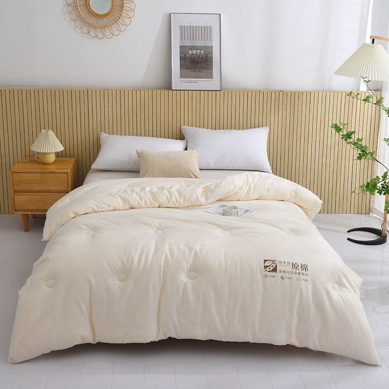 Детское хлопковое соевое волокно класса А, четырехсезонное промытое одеяло с сердечником, одно двойное тонкое одеяло из чистого хлопка, весенне-осеннее одеяло