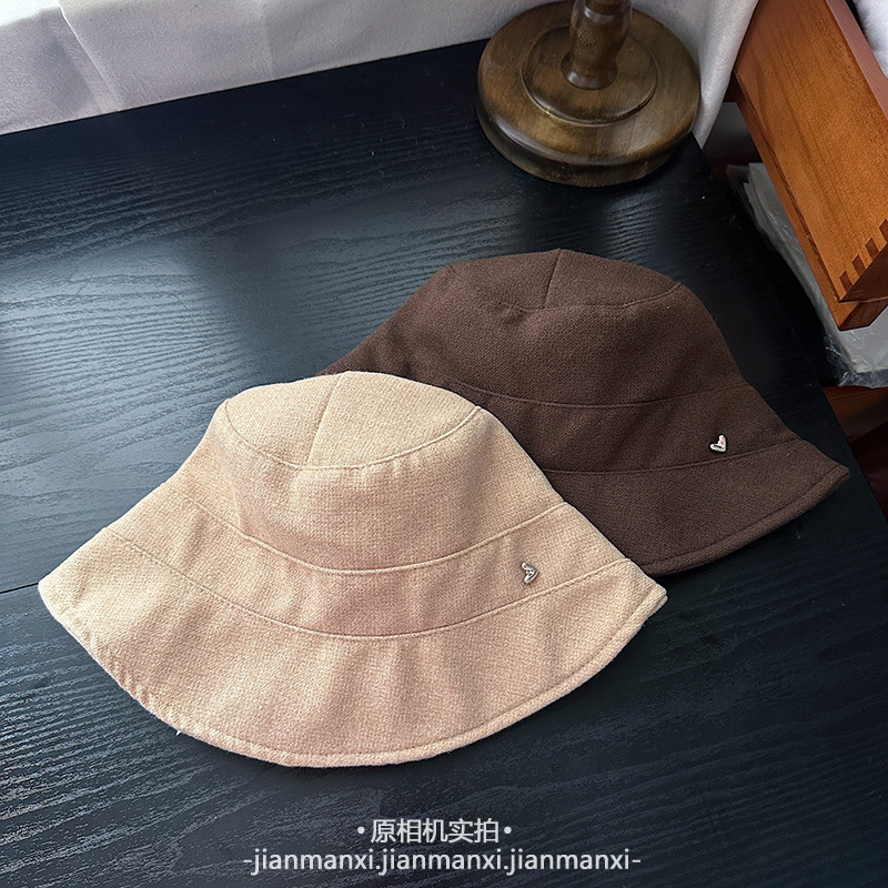 帽子女秋冬季新款韩版百搭显脸小渔夫帽日系简约纯色休闲遮阳帽潮|undefined