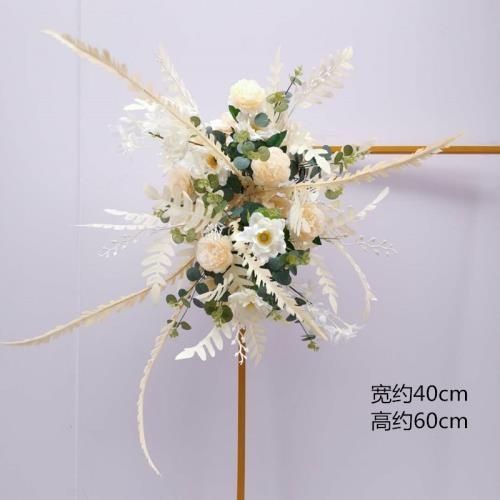 婚庆仿真花道具仿真路引花背景架拐角花铁艺几何屏风挂花橱窗酒店|undefined