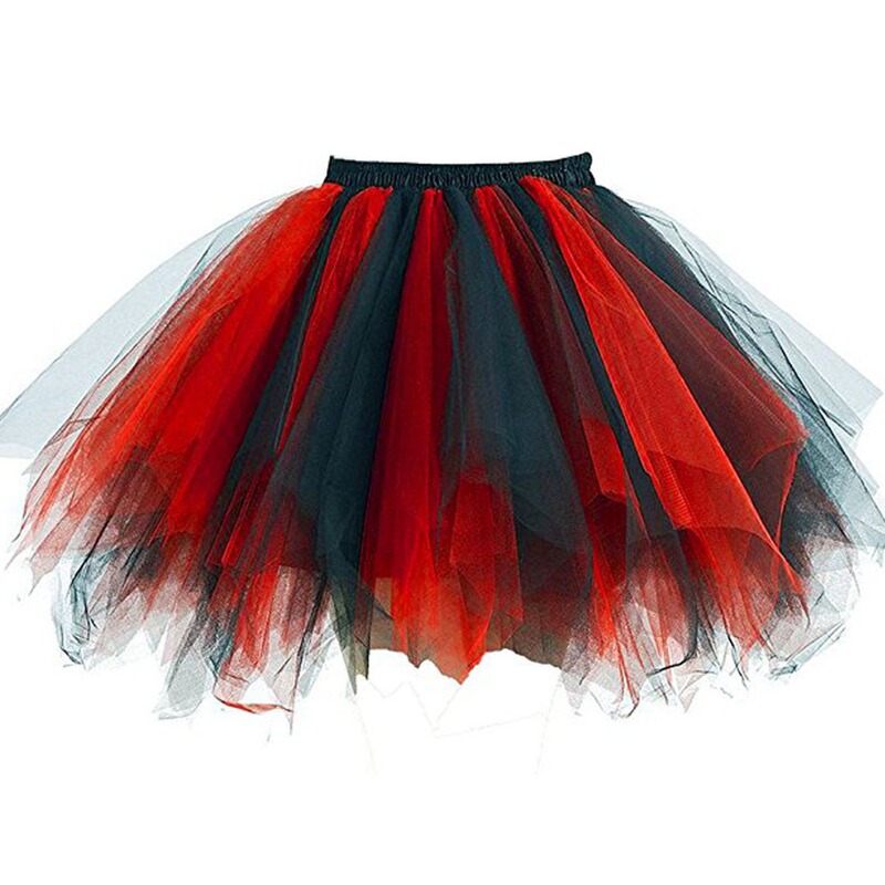 Foreign trade women's Halloween new puffy skirt mesh skirt party gauze skirt color skirt Amazon direct supply Foreign trade women's Halloween new puffy skirt mesh skirt party gauze skirt color skirt Amazon direct supply