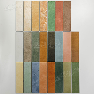 √Retro Beige Imitation Lime Stone Strip Handmade Tiles Bathroom Bathroom Balcony Non-Slip Wall and Floor Clothing Wholesale
