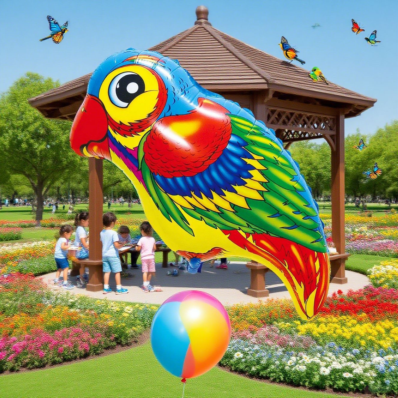 Animales de dibujos animados en forma de globo de aluminio para niños fiesta de cumpleaños mercado nocturno puesto de globo mercado nocturno al por mayor