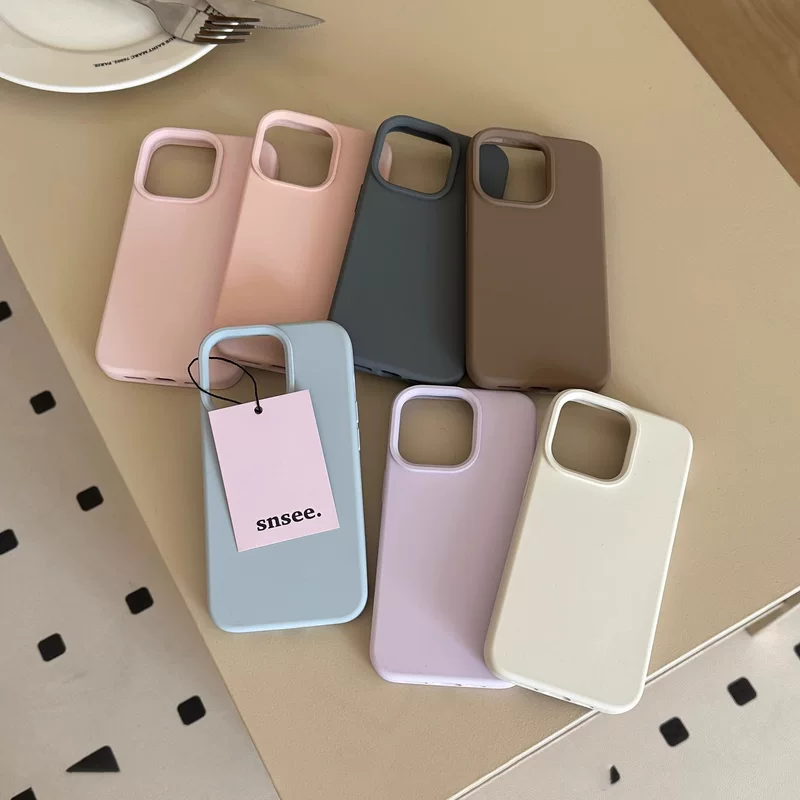 Чехол для телефона (Apple), совместим с iPhone 17, 16, 15, 13, 12, 11 — силикон, мягкая на ощупь, разные цвета
