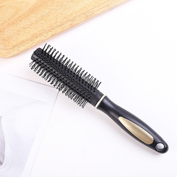 家庭用ヘアカーラーコーム、男女兼用エアクッションマッサージコーム、骨型コーム、インナーバウンドスタイリング、ヘアスタイリング用円筒型ローラーコーム|undefined